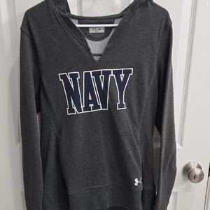 Under Armour Women's Charcoal Navy Graphic Hoodie